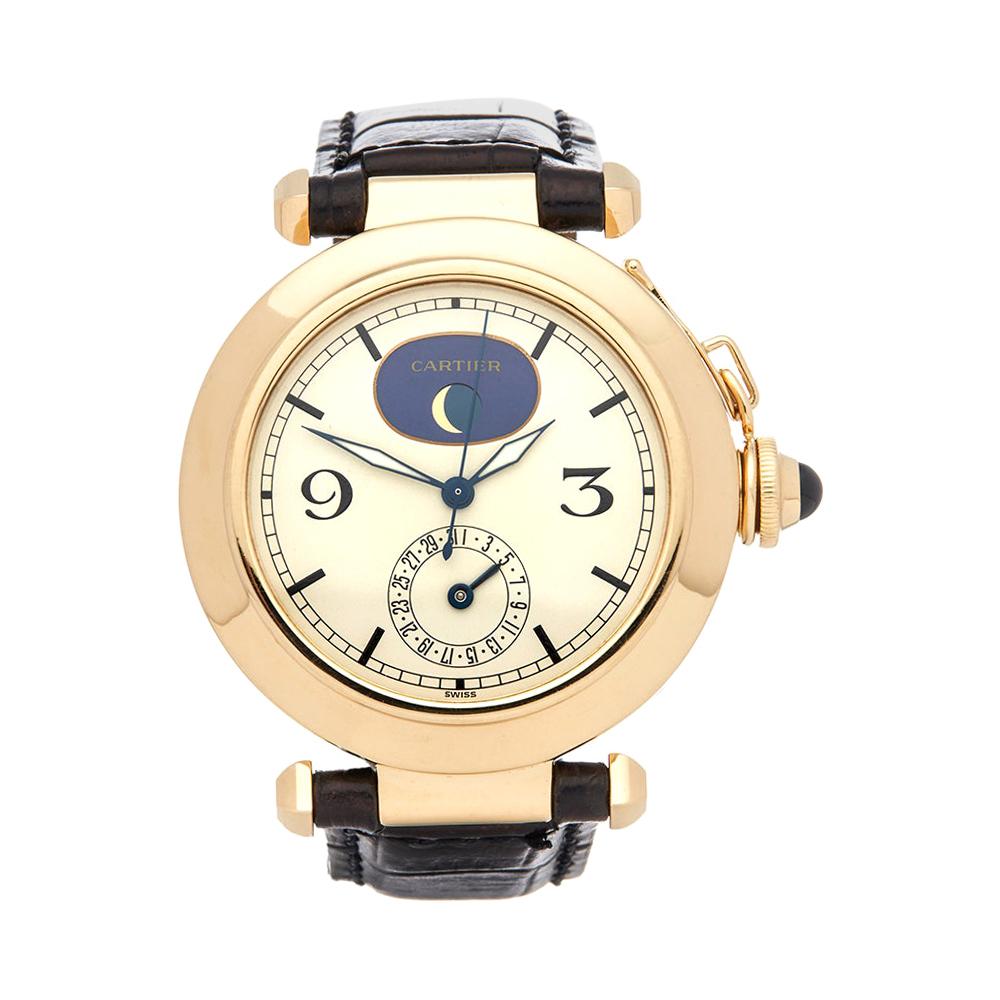 1990s Cartier Pasha de Cartier Moonphase Wristwatch