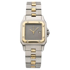 1990s Cartier Santos Galbée 2961 Two-Tone Auto "Grey Ghost" Dial 29mm