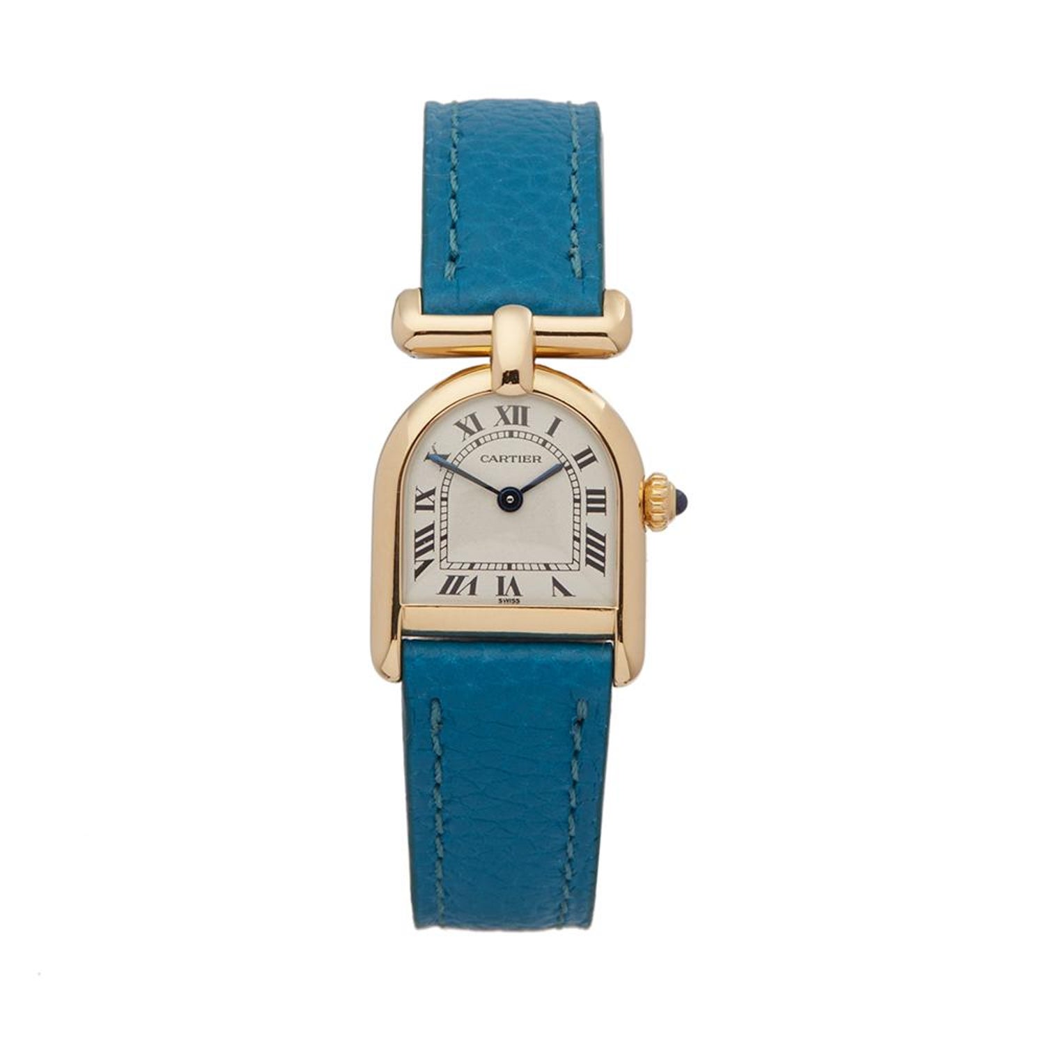 Cartier Vintage Yellow Gold Wristwatch 1990s At 1stdibs