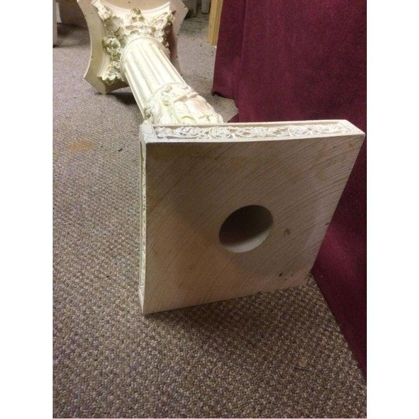 20th Century 1990s Carved Corinthian Resin Pedestal Stand For Sale
