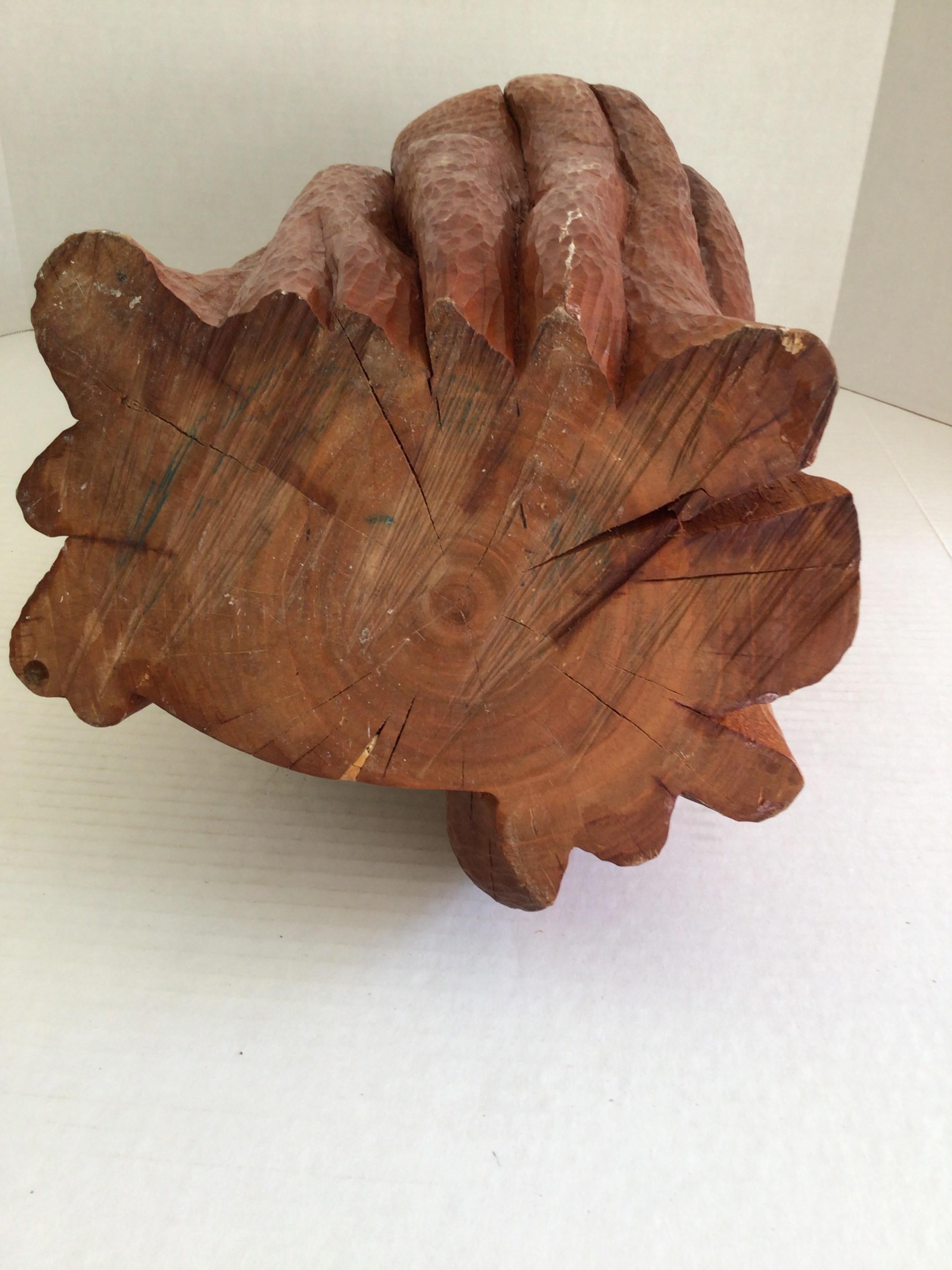 Sculpture en Wood Wood des années 1990 représentant une tête de femme en vente 4