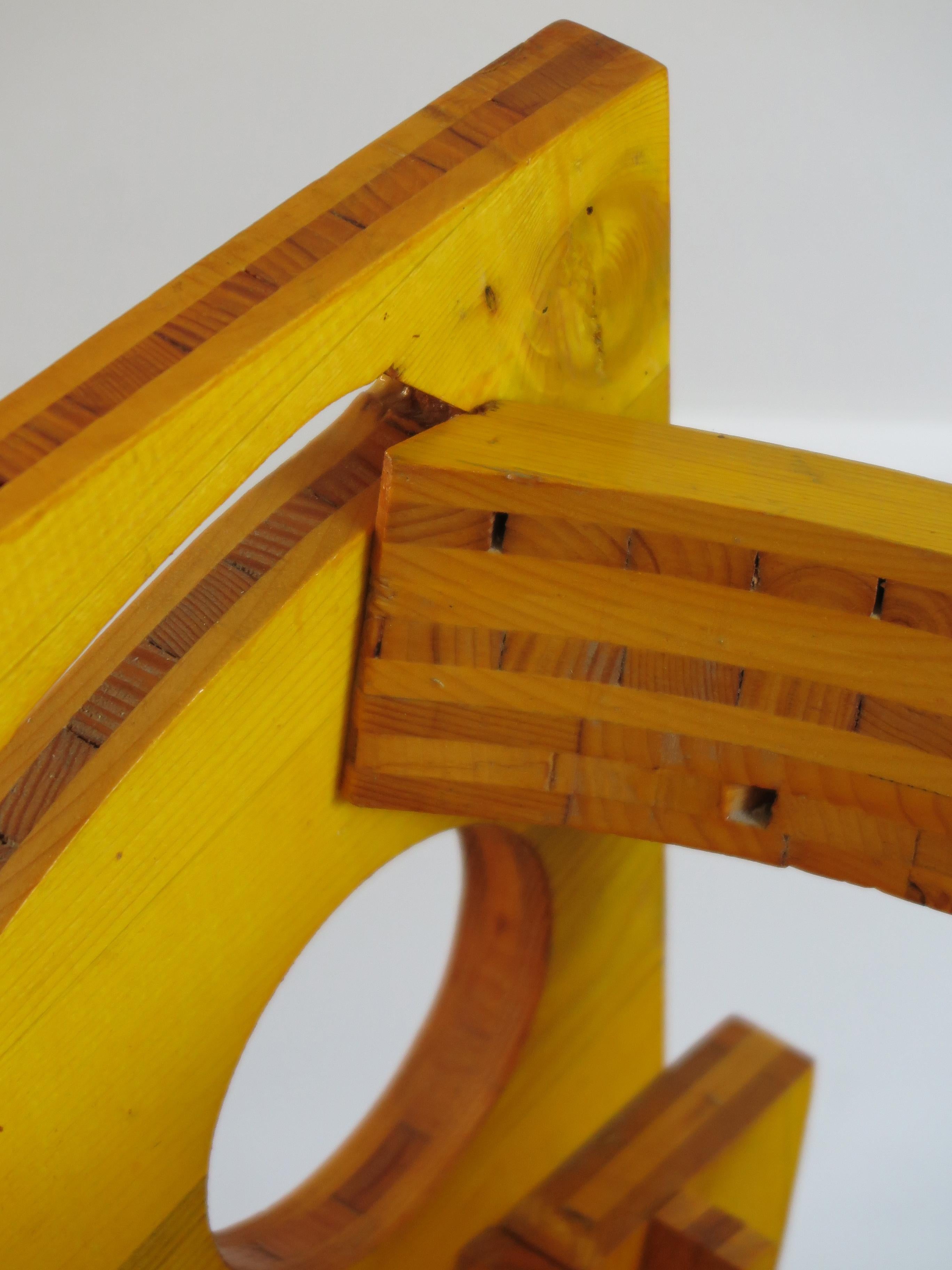 1990s Cesare Leonardi Italian Wood Prototype Chair 5