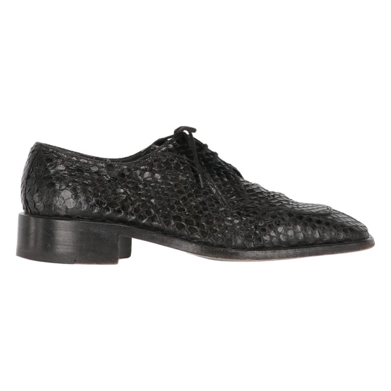 1990s Cesare Paciotti Python Skin Shoes at 1stDibs