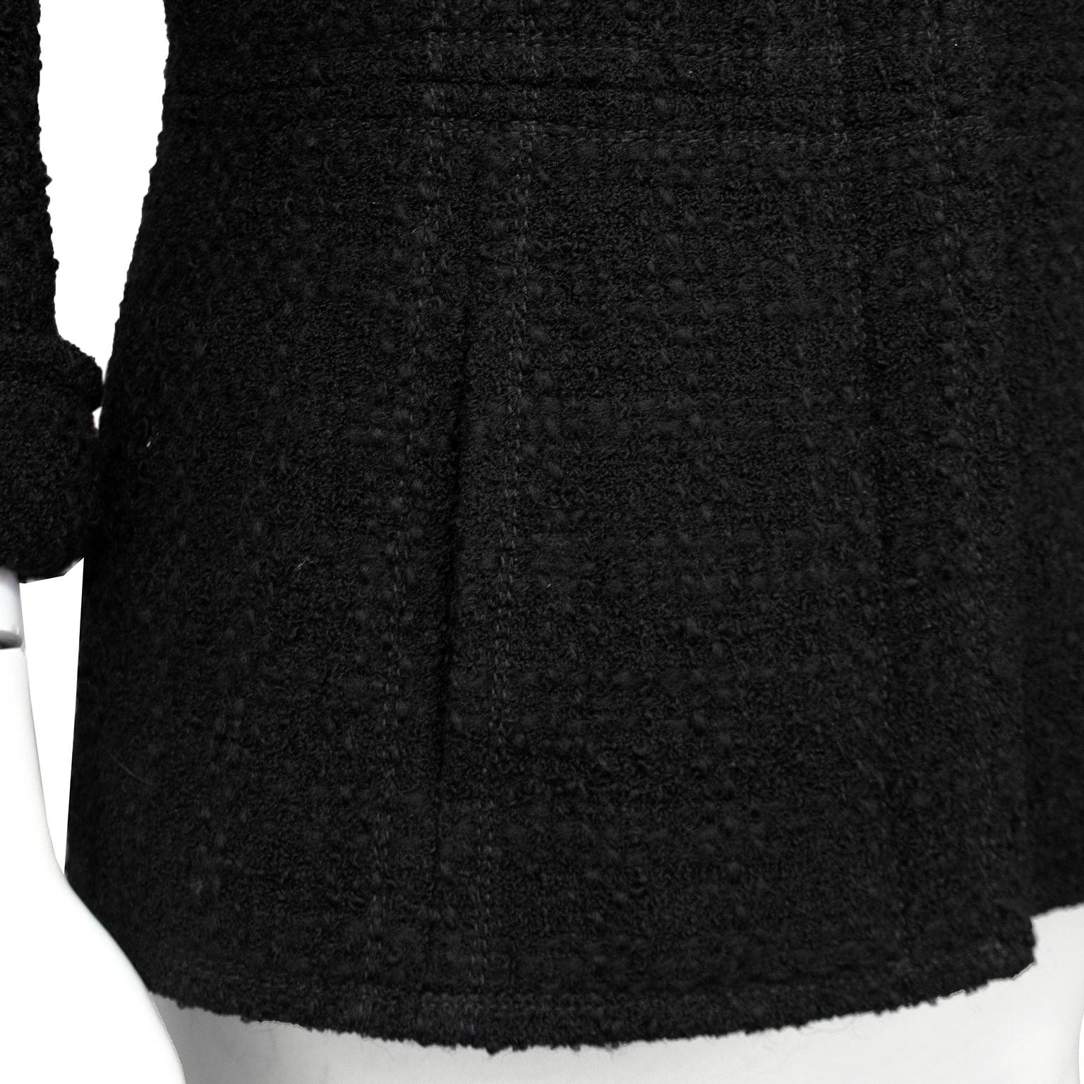 Women's 1990s Chanel Black Boucle Jacket 