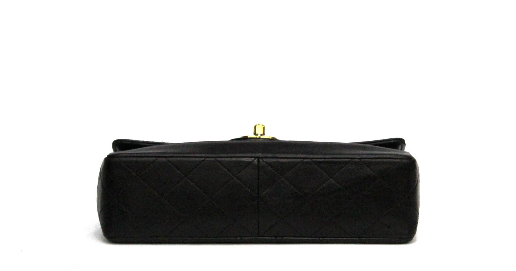 Women's 1990s Chanel Black Leather 2.55 Vintage Bag