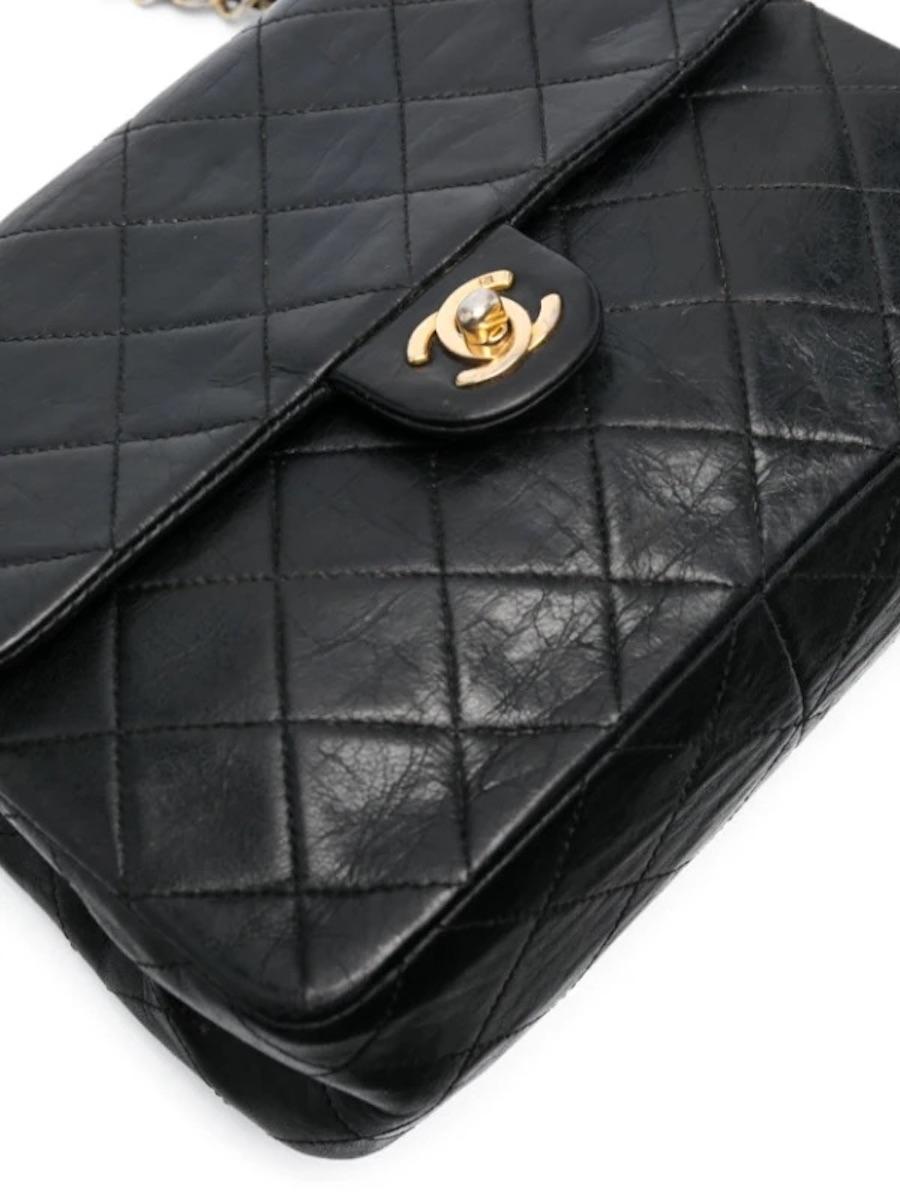 Women's 1990s Chanel Black Mini Timeless Bag