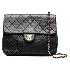 1990s Chanel Black Mini Timeless Bag