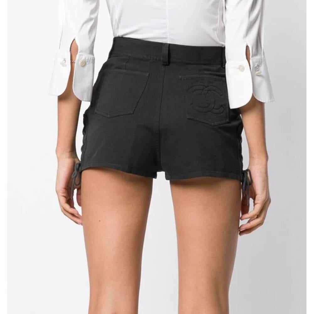 black chanel shorts