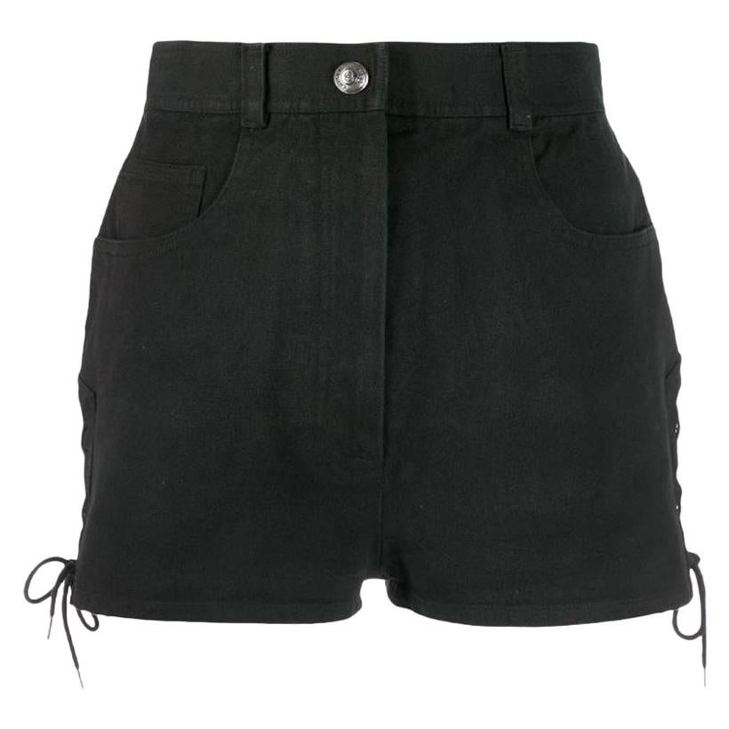 1990s Chanel Black Shorts