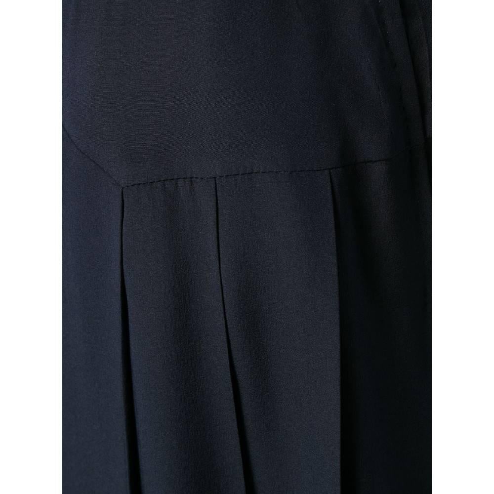 1990s Chanel Blue Pleated Pant Skirt In Excellent Condition In Lugo (RA), IT
