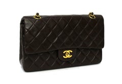 1990s Chanel Brown Leather 2.55 Bag
