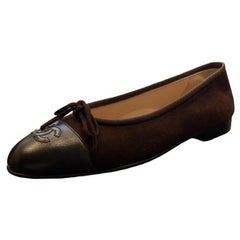 1990S CHANEL Brown Shoes Dead Stock