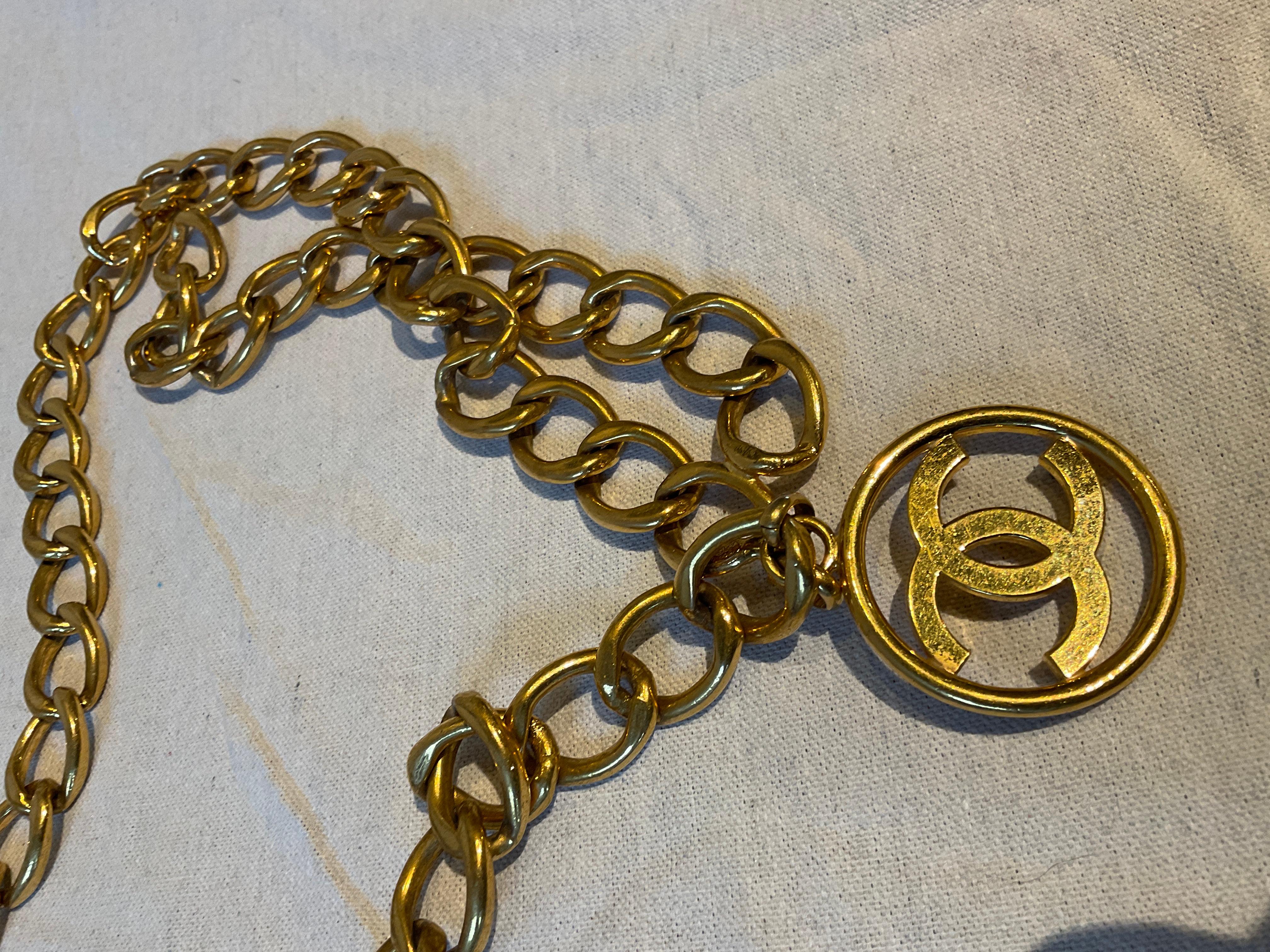 Late 20th Century 1990s Chanel Chain link   Belt For Sale