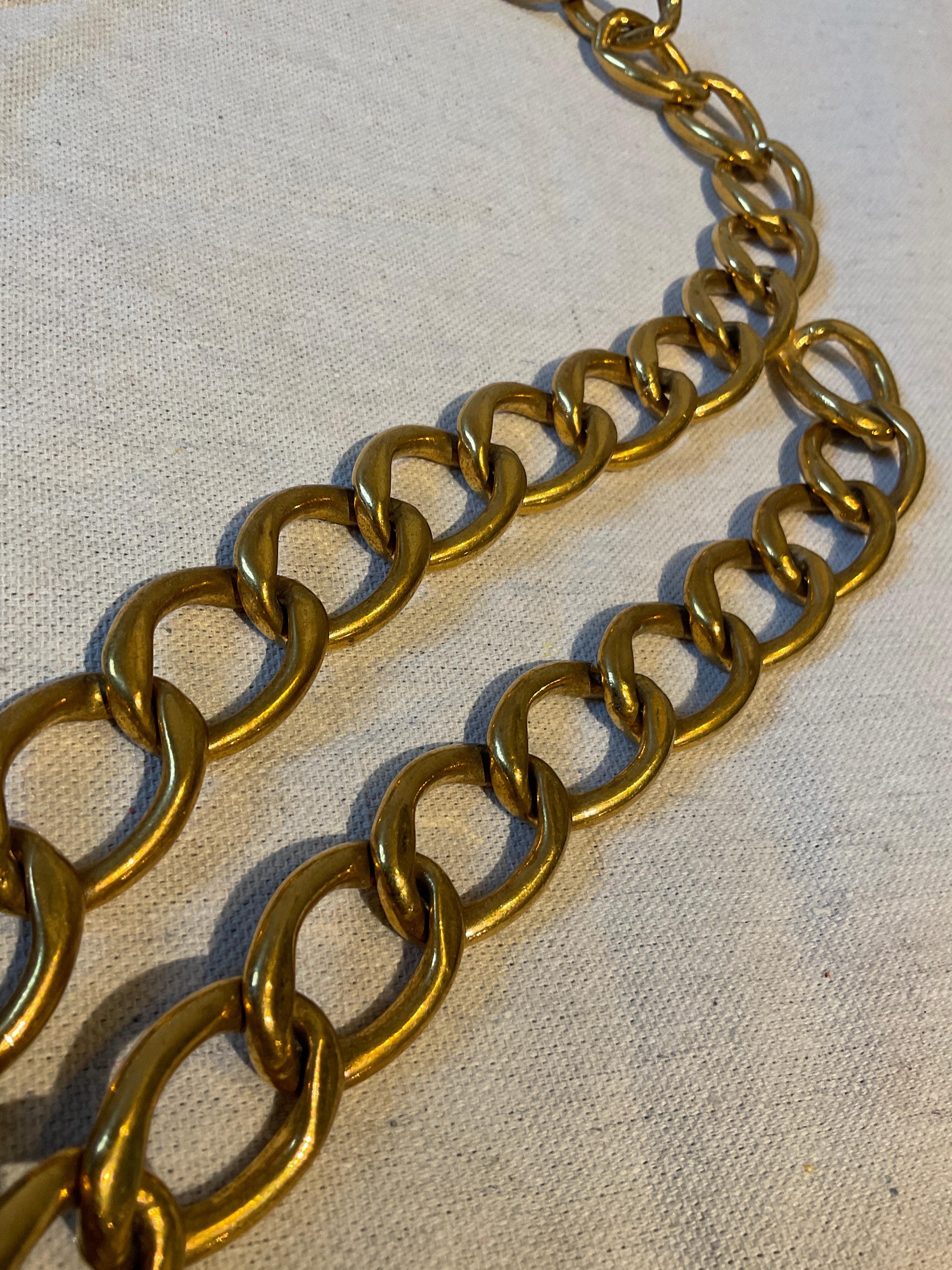 1990s Chanel Chain link   Belt For Sale 2