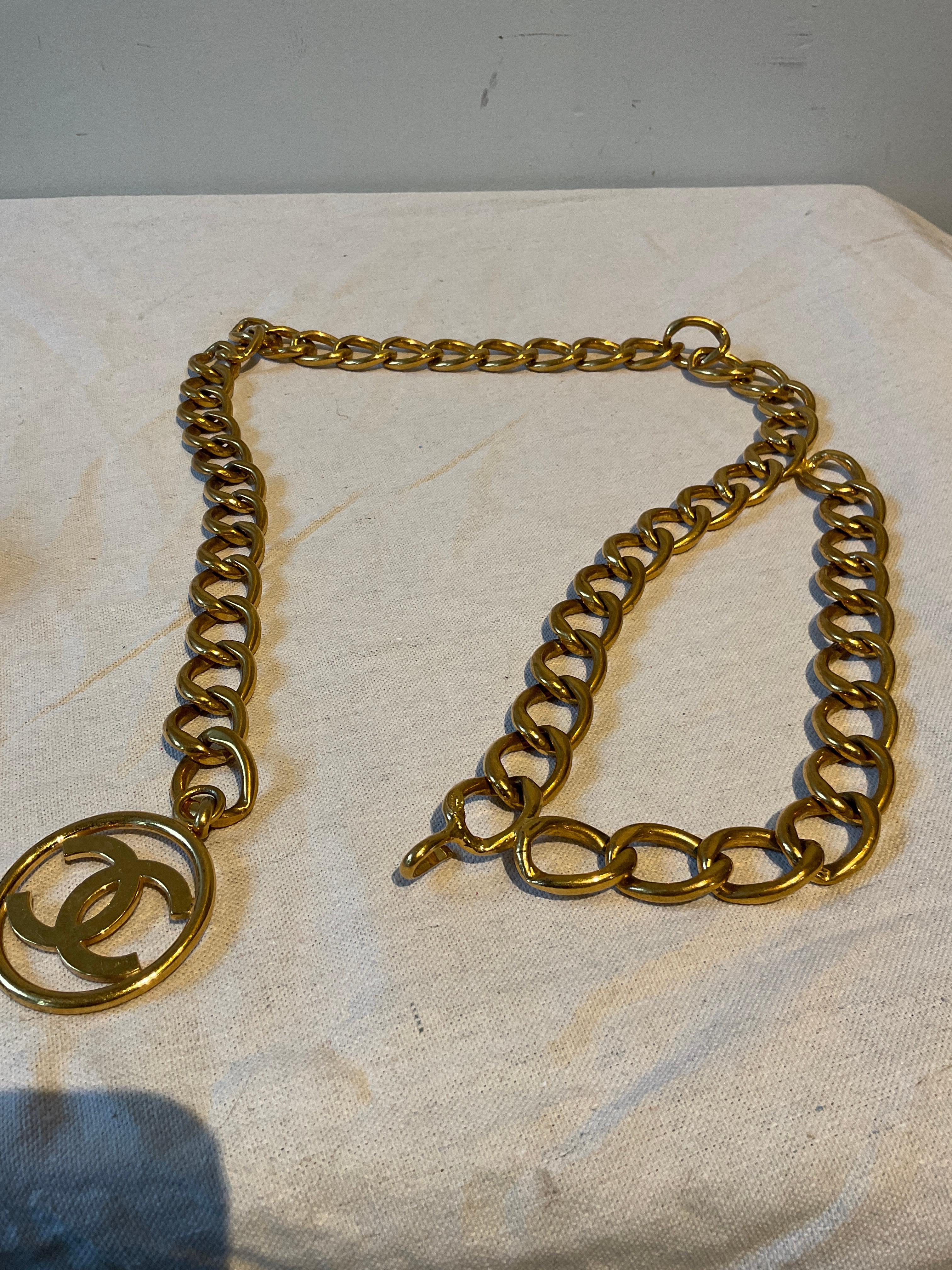 1990s Chanel Chain link   Belt For Sale 4