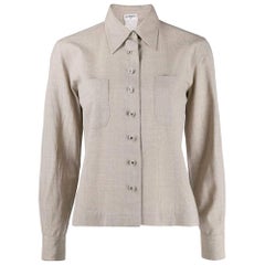 Vintage 1990s Chanel French Collar Shirt