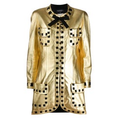 1990s Chanel Golden Leather Jacket