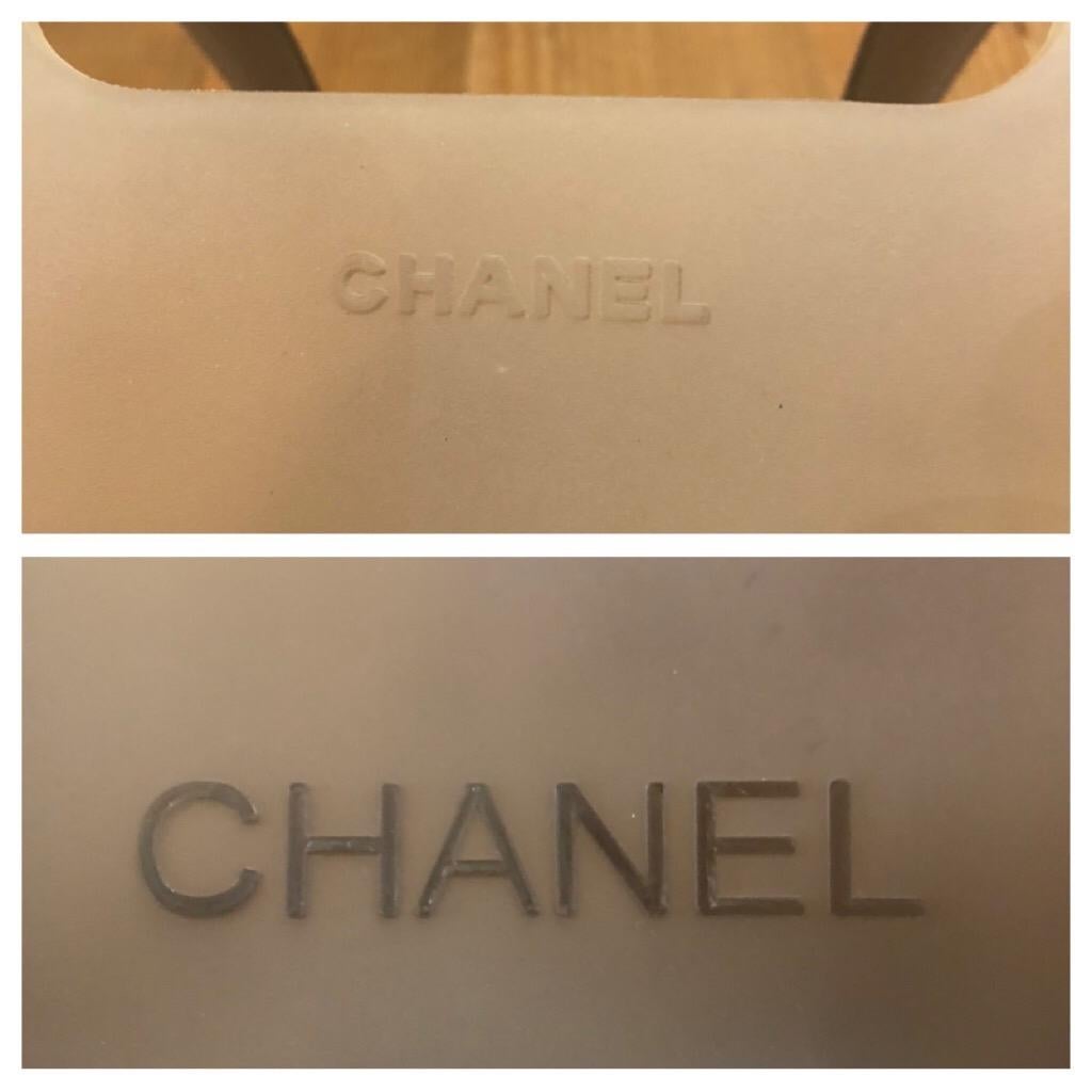 1990s CHANEL Grau Transluzent Silikon Jelly Tote Bag für Damen oder Herren