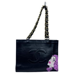 1990s Chanel – Hand-Painted Pop Art "I' Loved Him..."