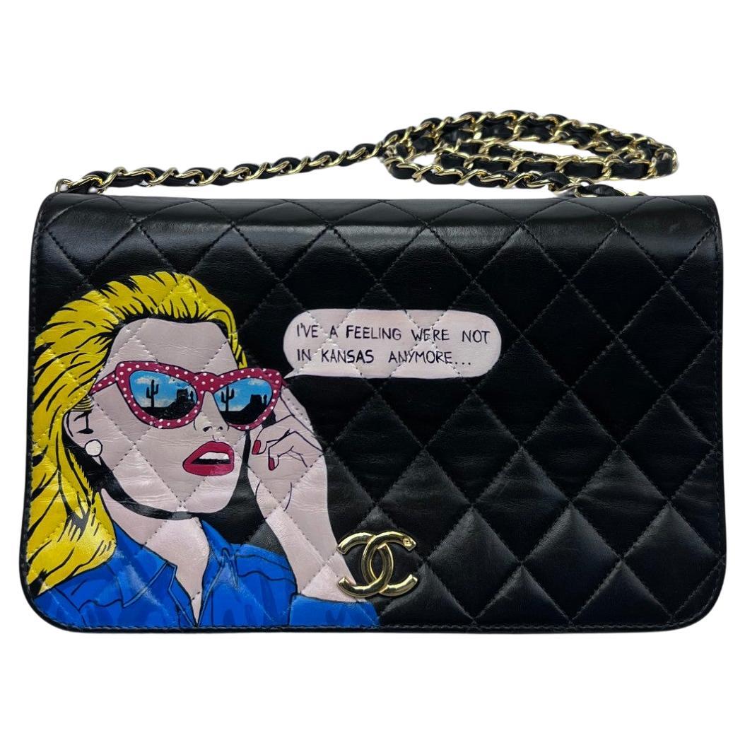 1990s Chanel – Hand-Painted Pop Art "I've a Feeling We're Not in Kansas Anymore"