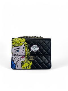 1990s Chanel – Hand-Painted Pop Art "Oh No Who Painted My Chanel?"