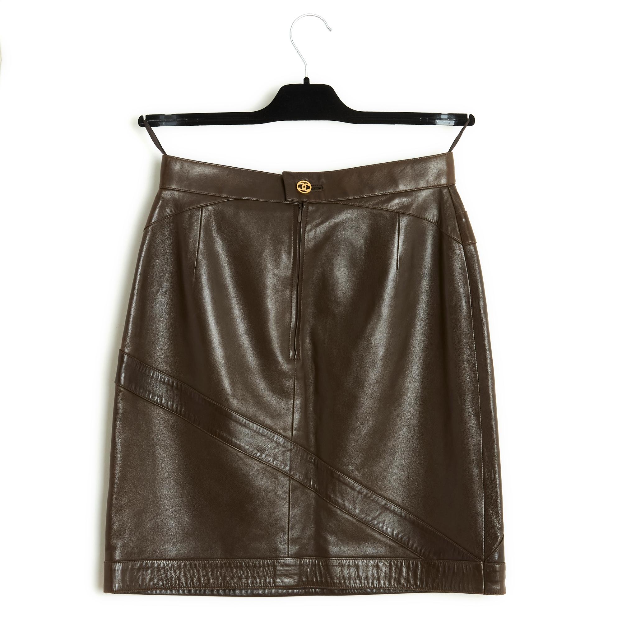 1990s Chanel Iconic Buckles Skirt FR36/38 2