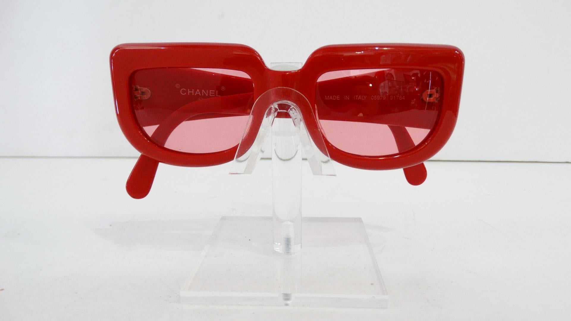 red chanel glasses