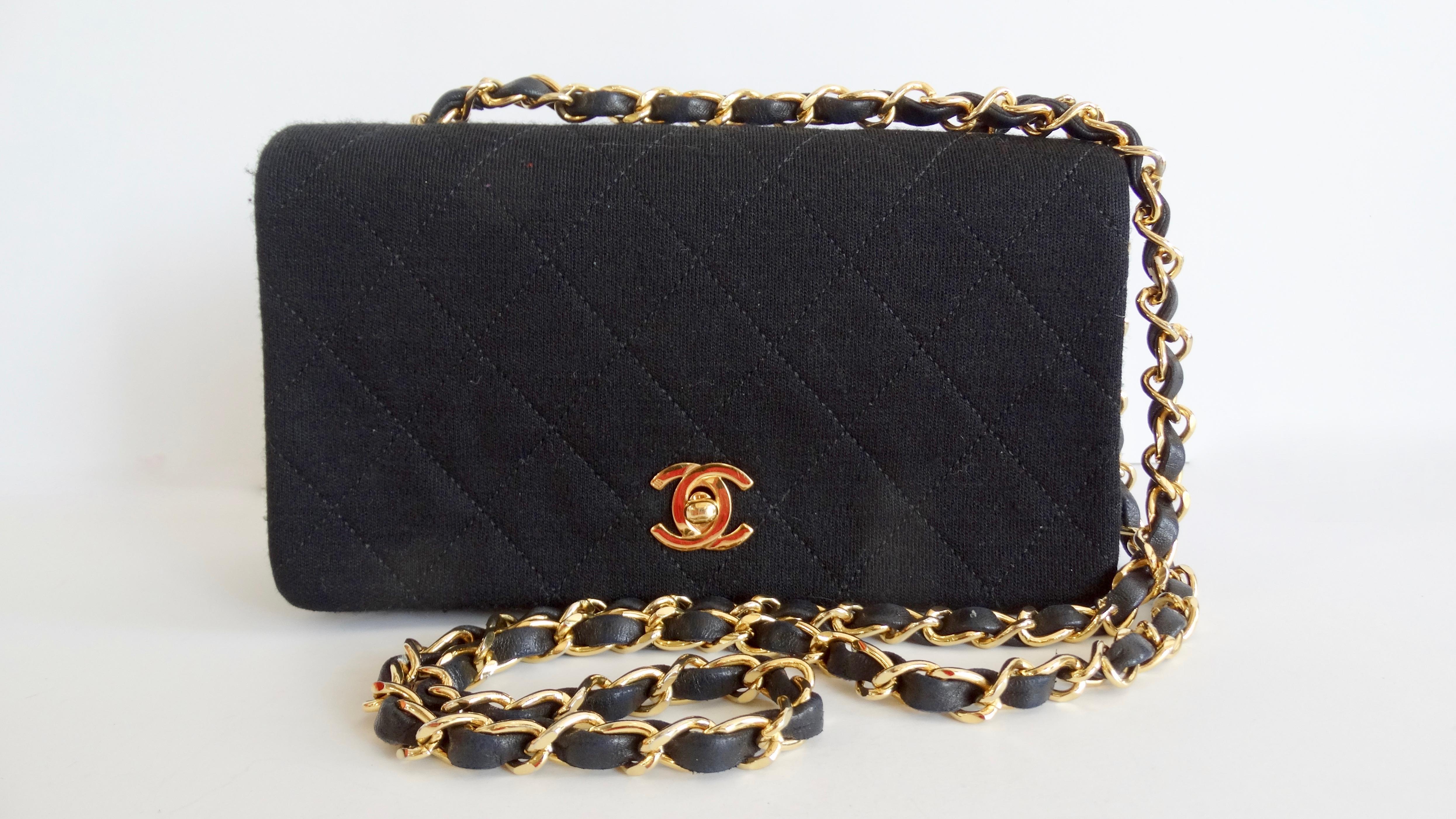 1990s Chanel Mini Full Flap Quilted Bag  8