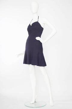 1990s Chanel Navy Cotton Dress