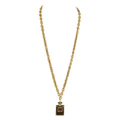 1990s Chanel No 5 Perfume Chain Necklace