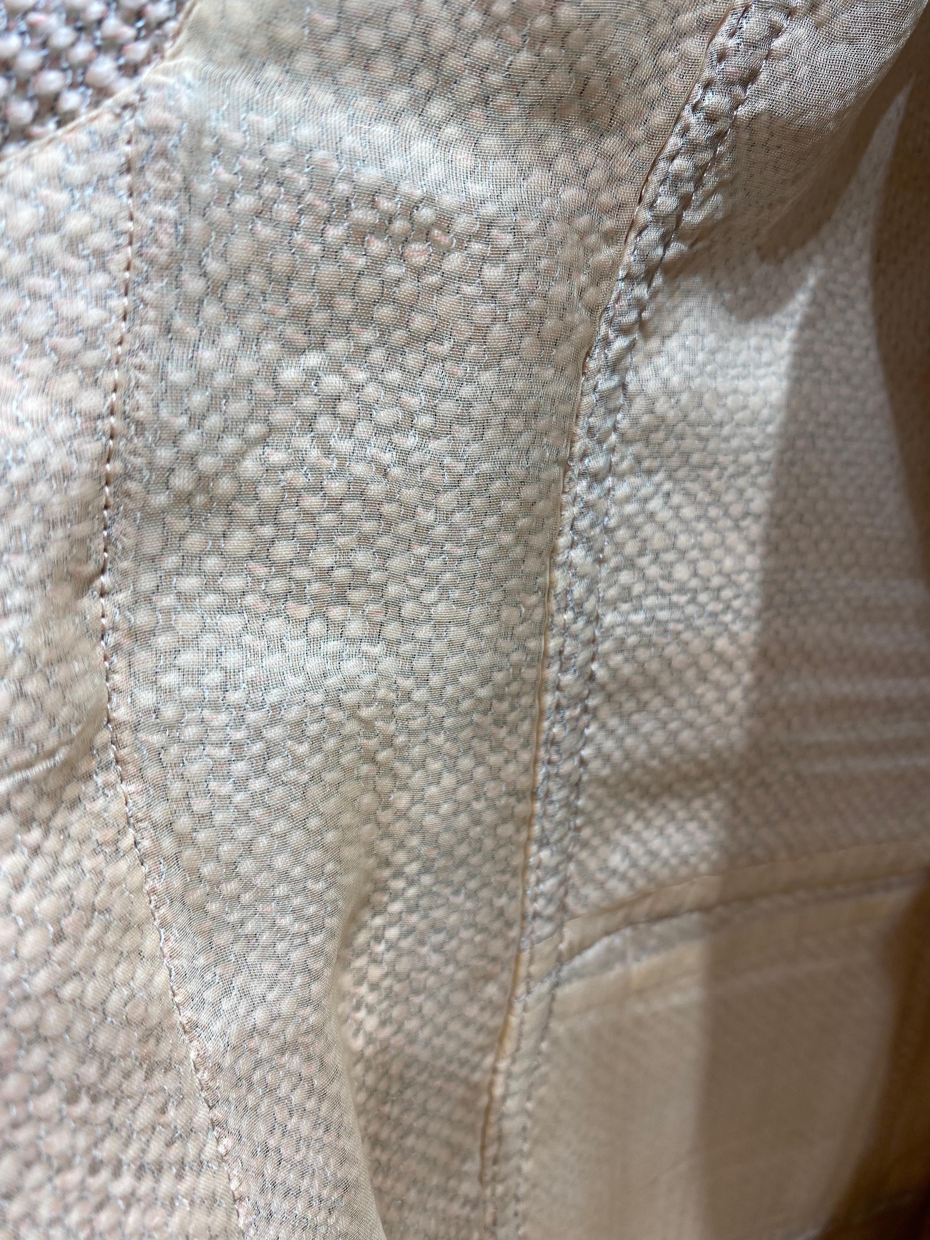 CHANEL, tailleur blazer jupe en laine rose pâle, années 1990 en vente 5