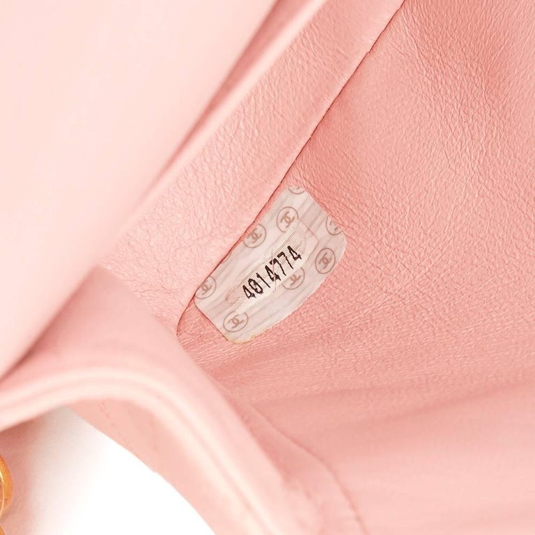 Chanel Pink Quilted Lambskin Vintage Small Classic Double Flap Bag ...
