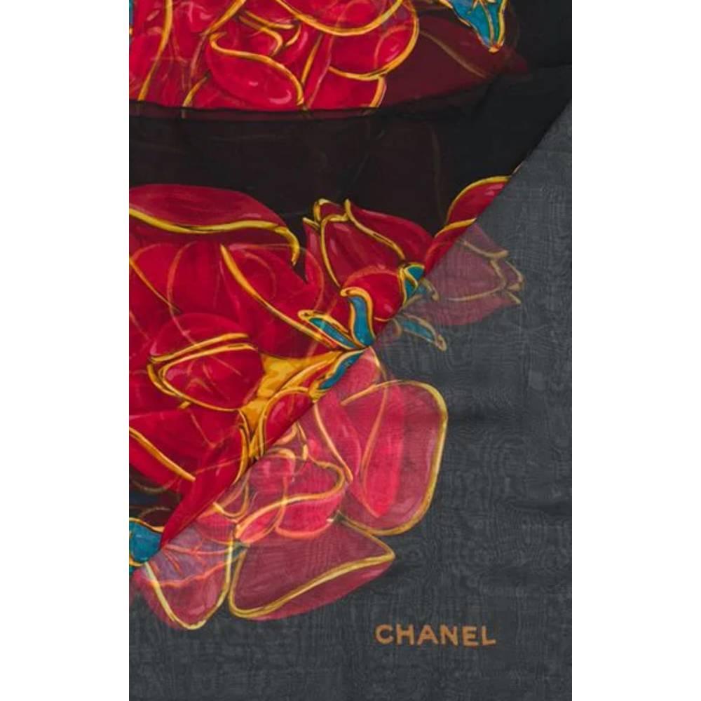 1990s Chanel Printed Scarf In Excellent Condition In Lugo (RA), IT