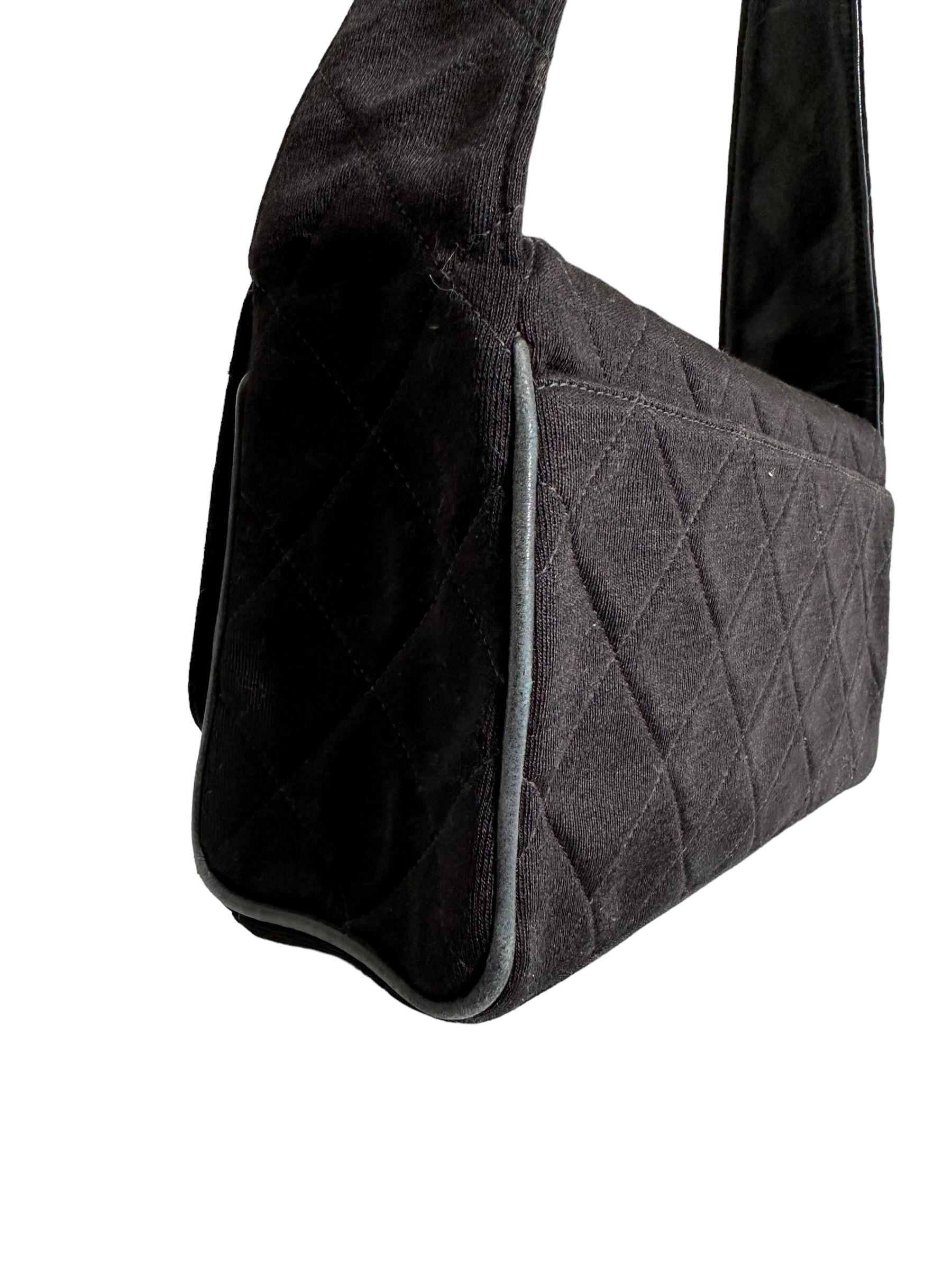 1990s Chanel Shoulder Bag Vintage Canvas 6