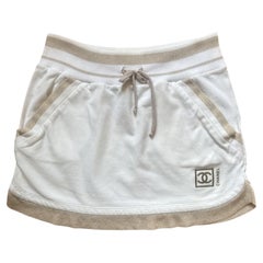 1990s CHANEL sport mini Skirt 100% coton size 38