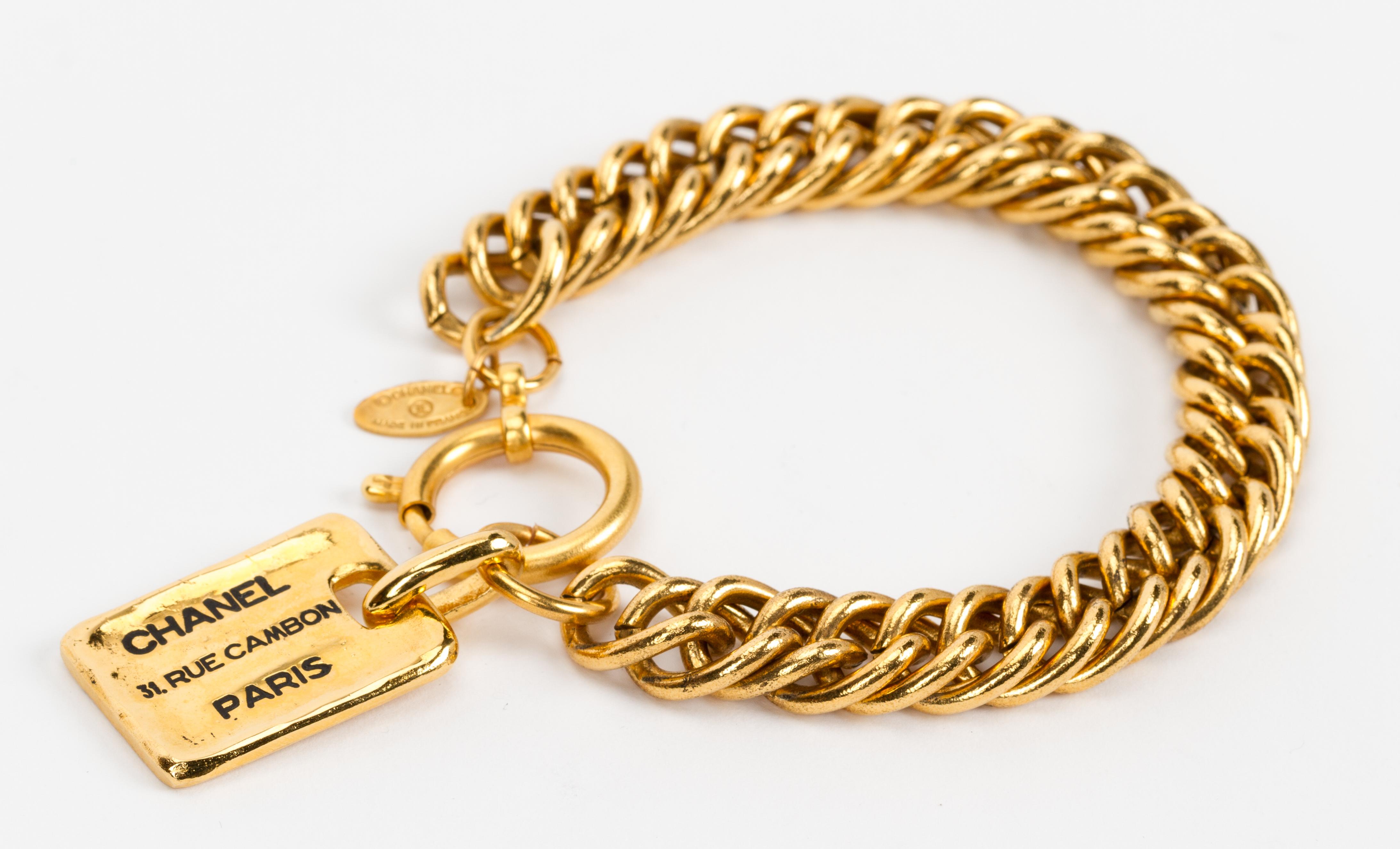 chanel dog tag necklace