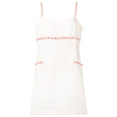 1990s Chanel White Linen Dress