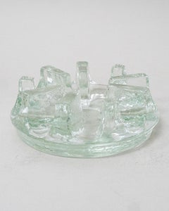 1990s Chantal Heat Resistant Glass Trivet or Candle Holder NOS New in Box