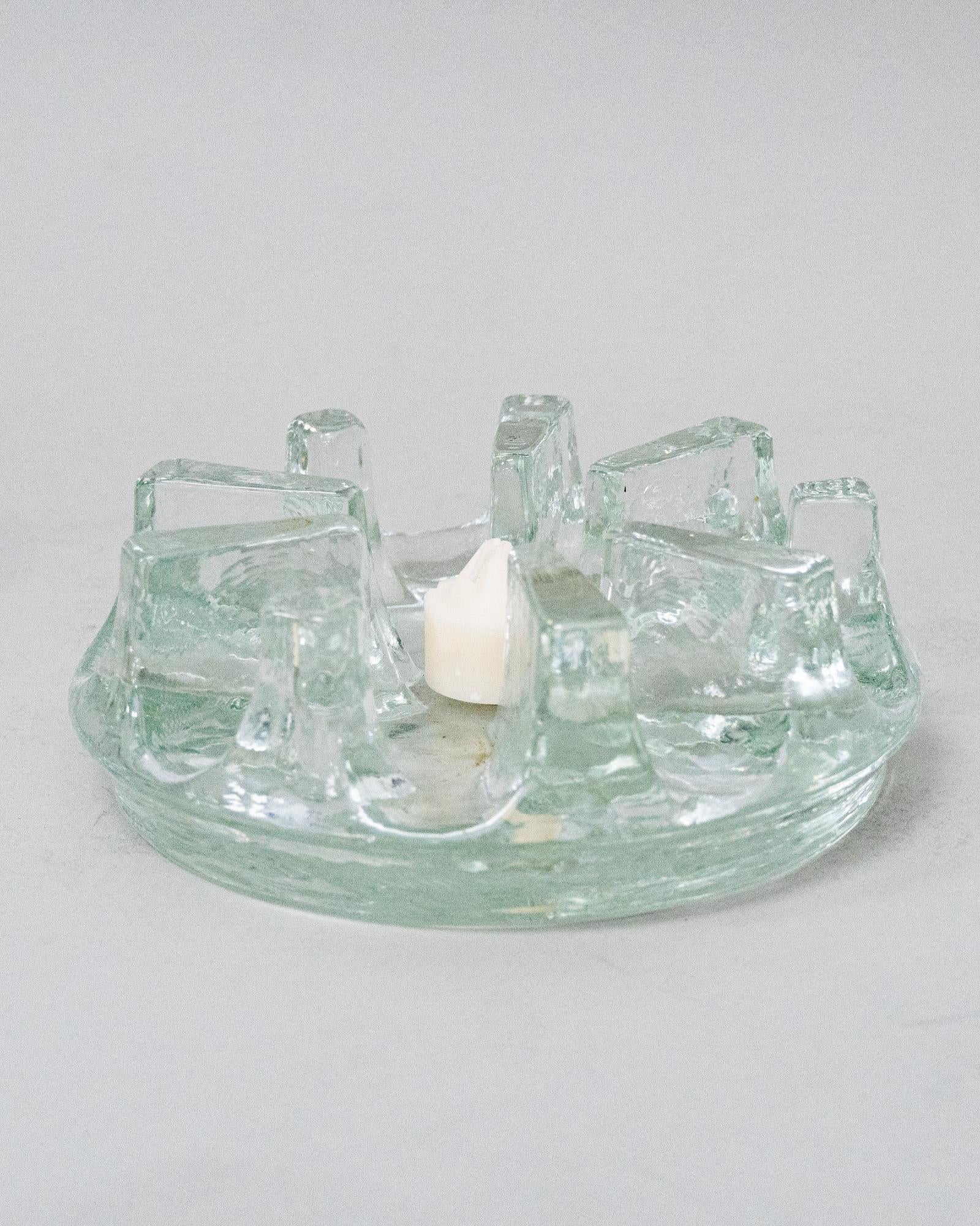 1990er Chantal Heat Resistant Glass Trivet oder Kerzenhalter NOS Neu in Box im Zustand „Gut“ im Angebot in San Gabriel, CA