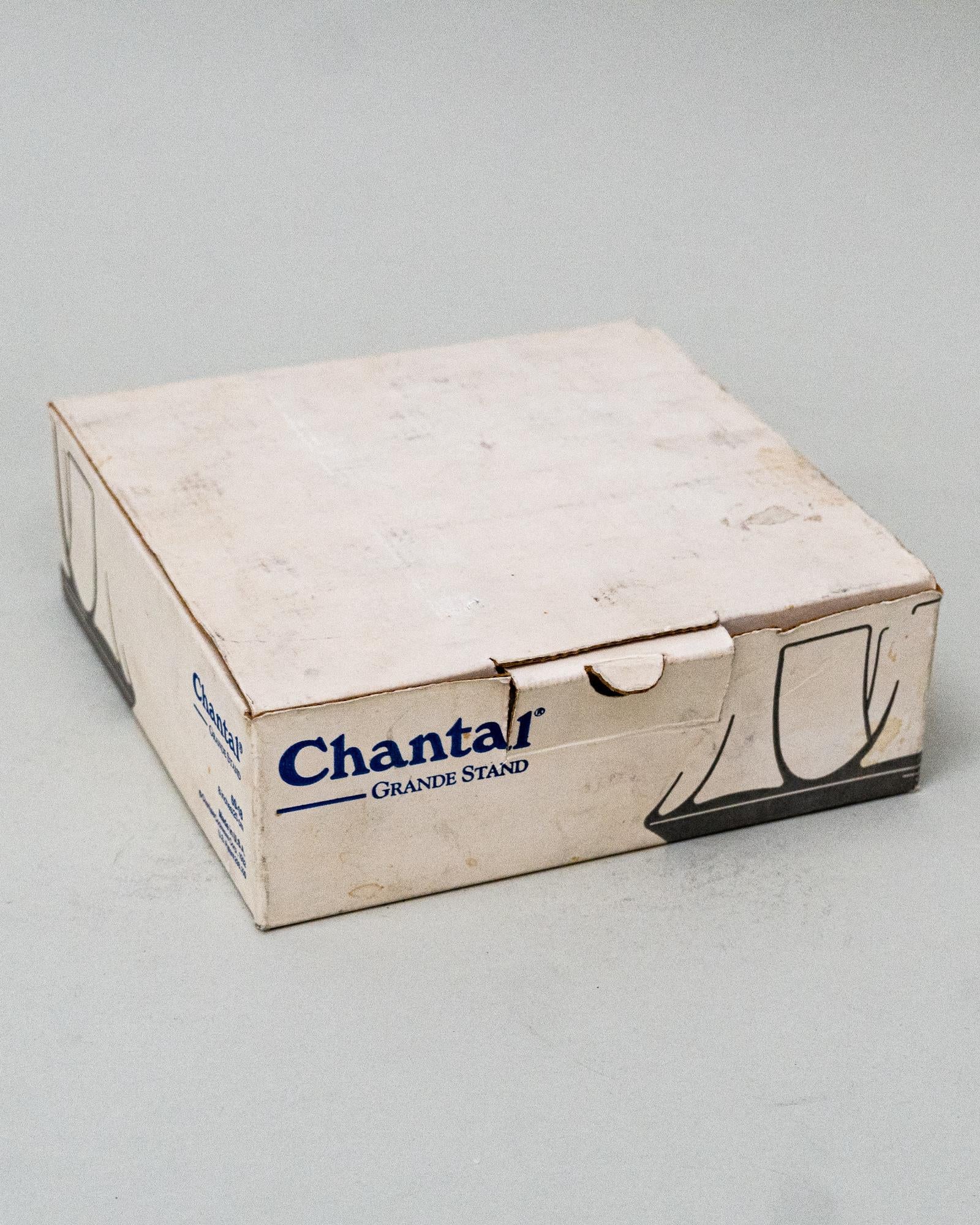 1990er Chantal Heat Resistant Glass Trivet oder Kerzenhalter NOS Neu in Box im Angebot 1
