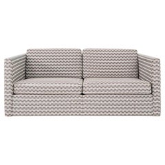 Años 90 Charles Pfister para Knoll Sofá / Loveseat en tejido gris 2x Disponible