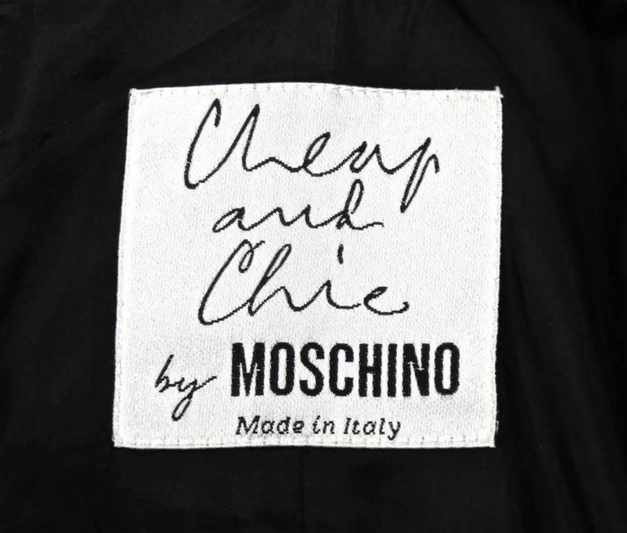 Women's or Men's 1990's CHEAP AND CHIC by MOSCHINO black bustier minidress For Sale