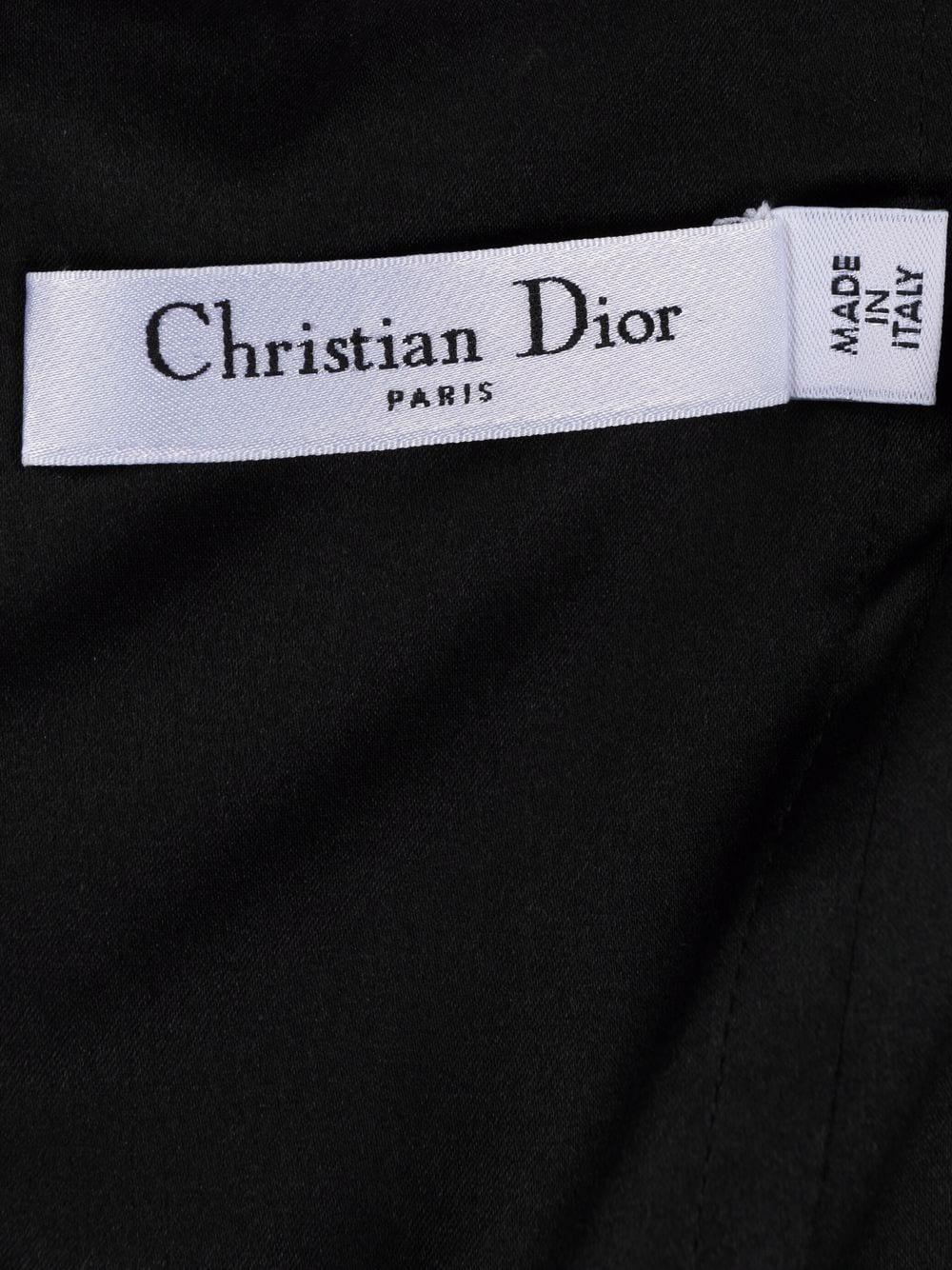 Women's 1990s Christian Dior Black Silk Cocktail Dress