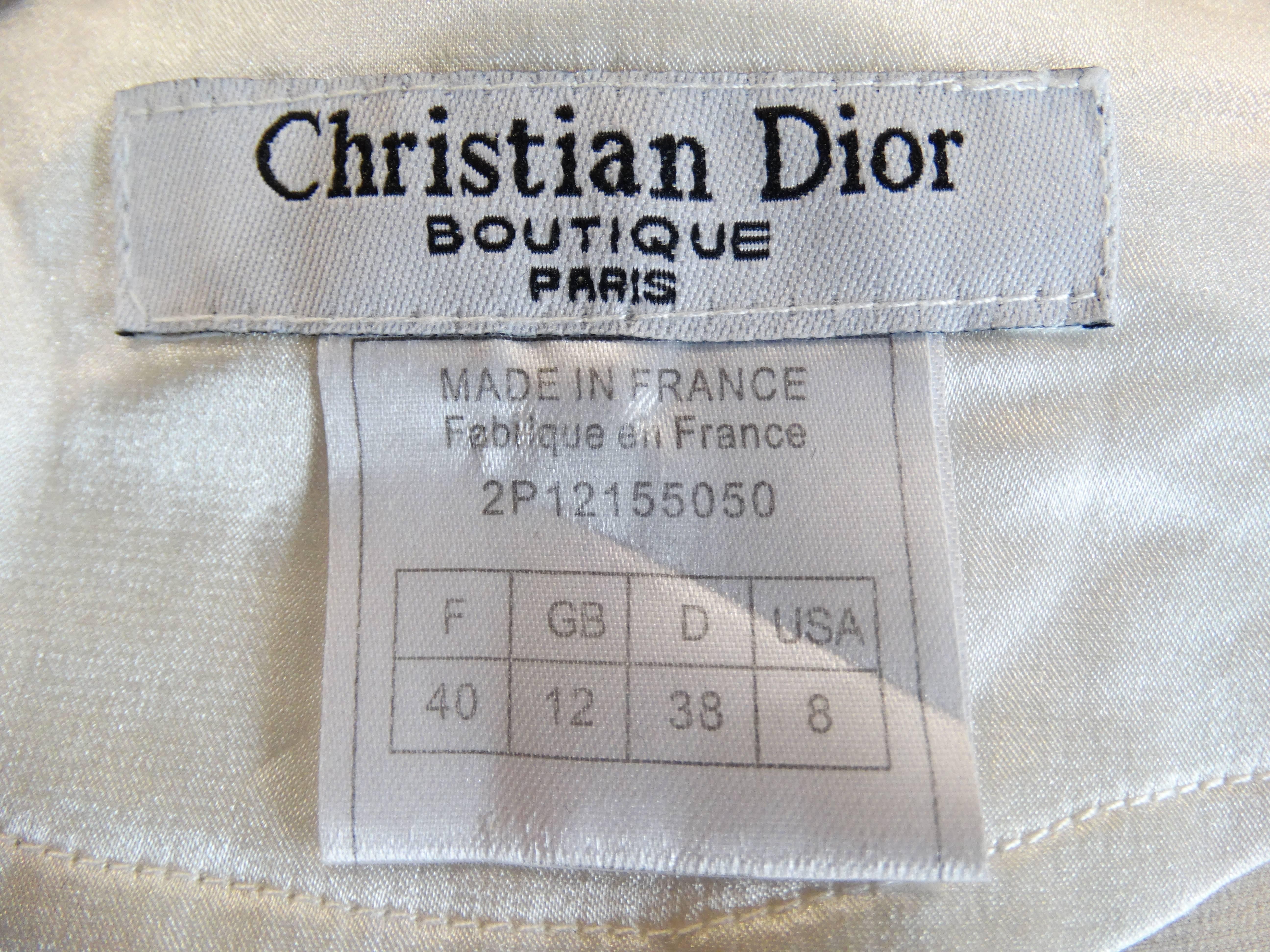 1990s Christian Dior Boutique Satin Jacket  3