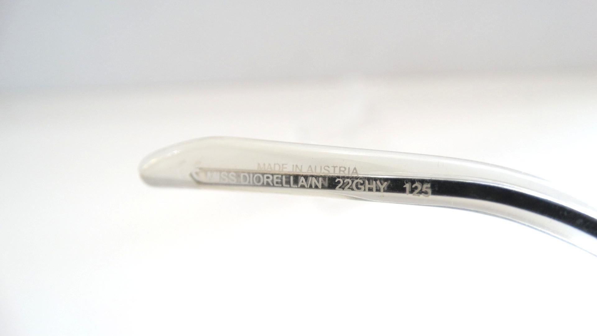1990s Christian Dior Clear Lens Shield Sunglasses In Good Condition In Scottsdale, AZ