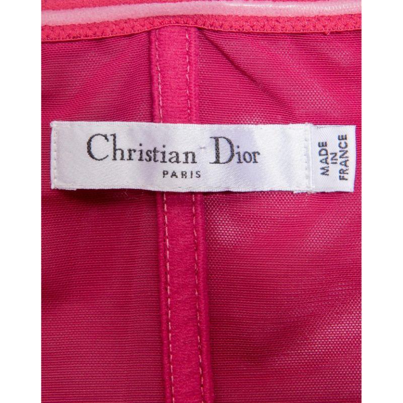 1990s Christian Dior Deep Fuchsia Pink Crepe Gown 1