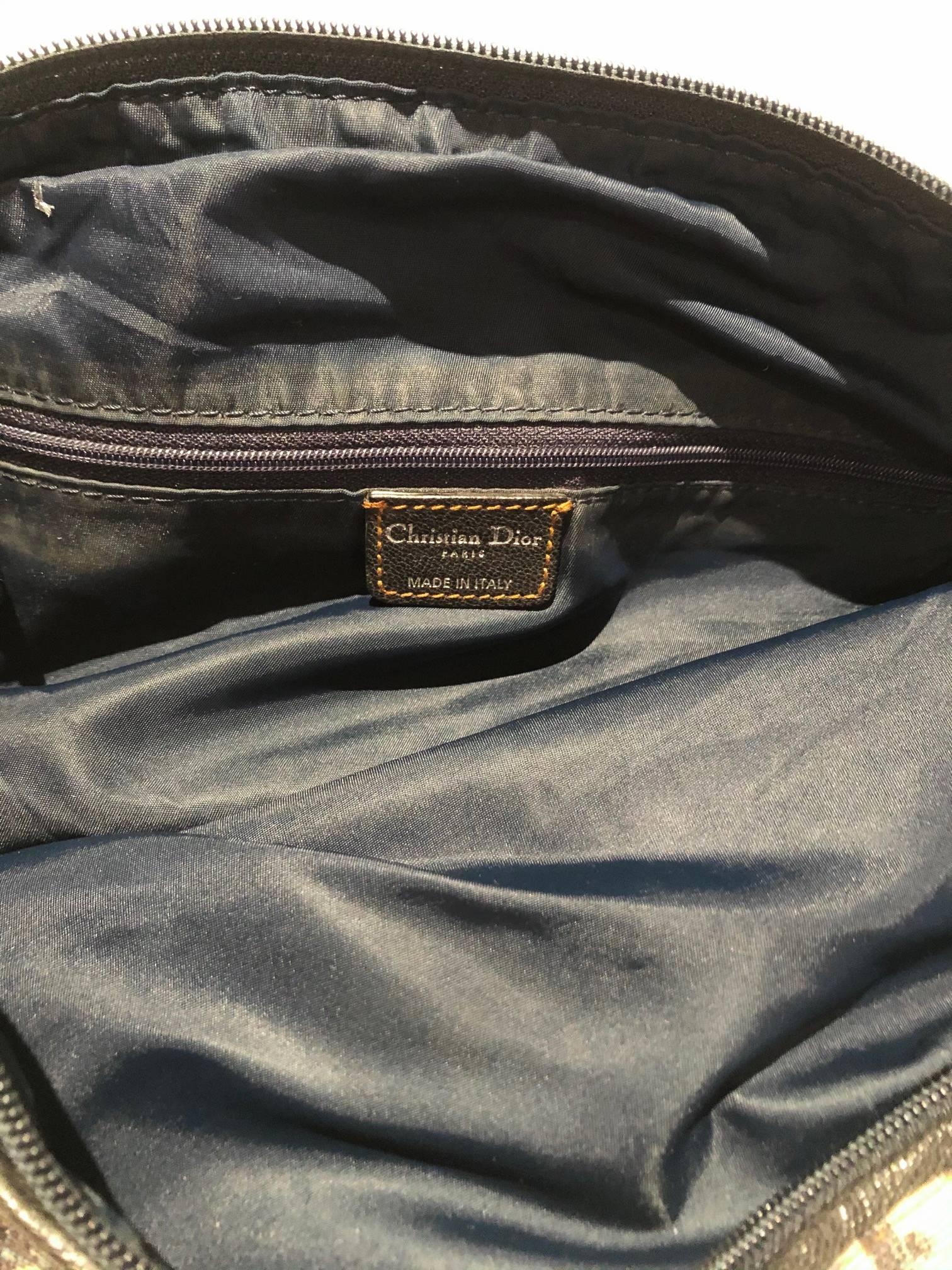 1990s Christian Dior limited edition monogram large trotter saddle bag In Good Condition In London, GB