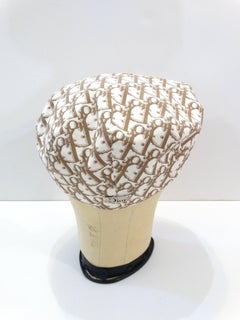 1990s Christian Dior Monogram Newsboy Cap
