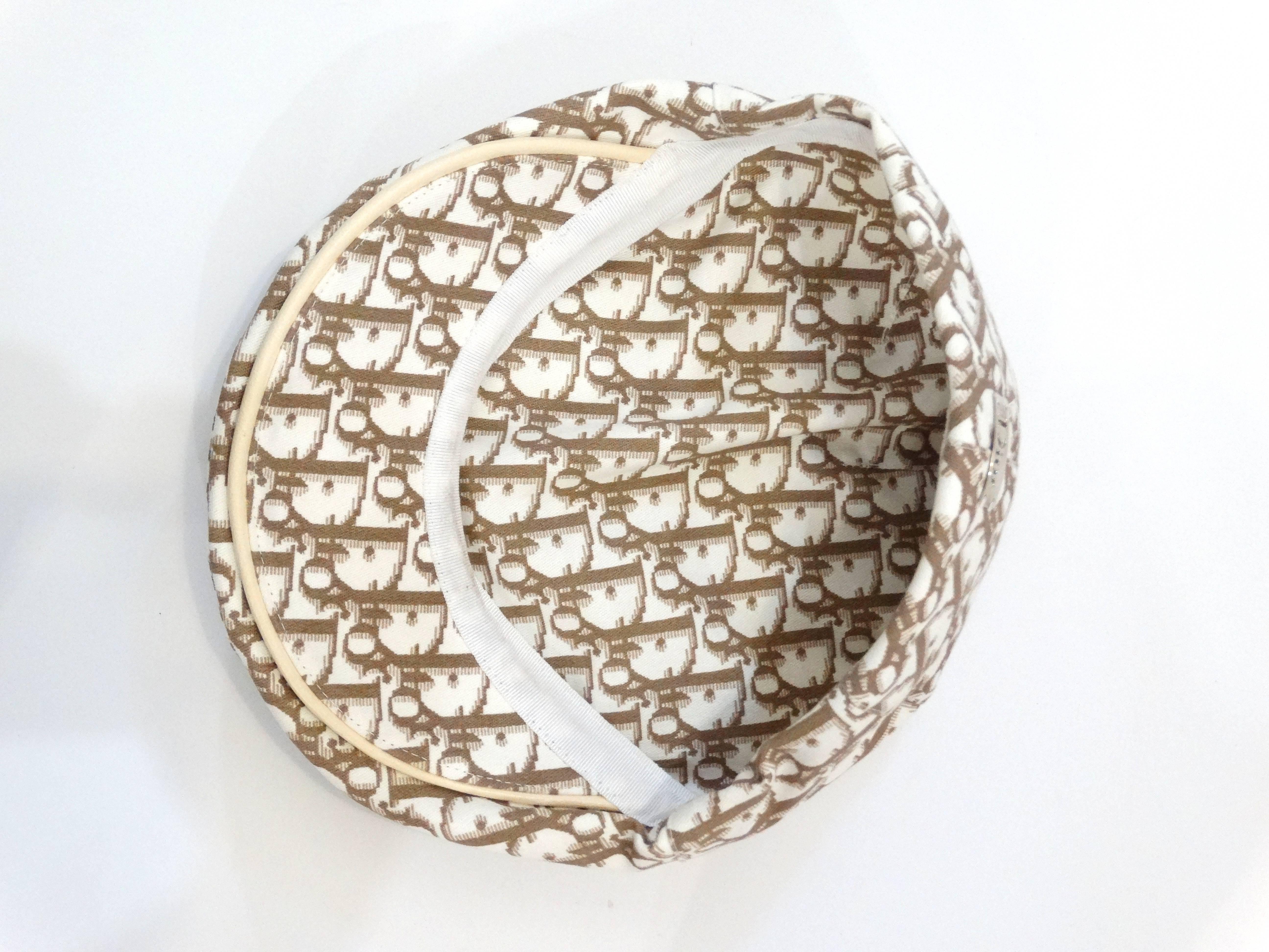 1990s Christian Dior Monogram Newsboy Cap In Excellent Condition In Scottsdale, AZ
