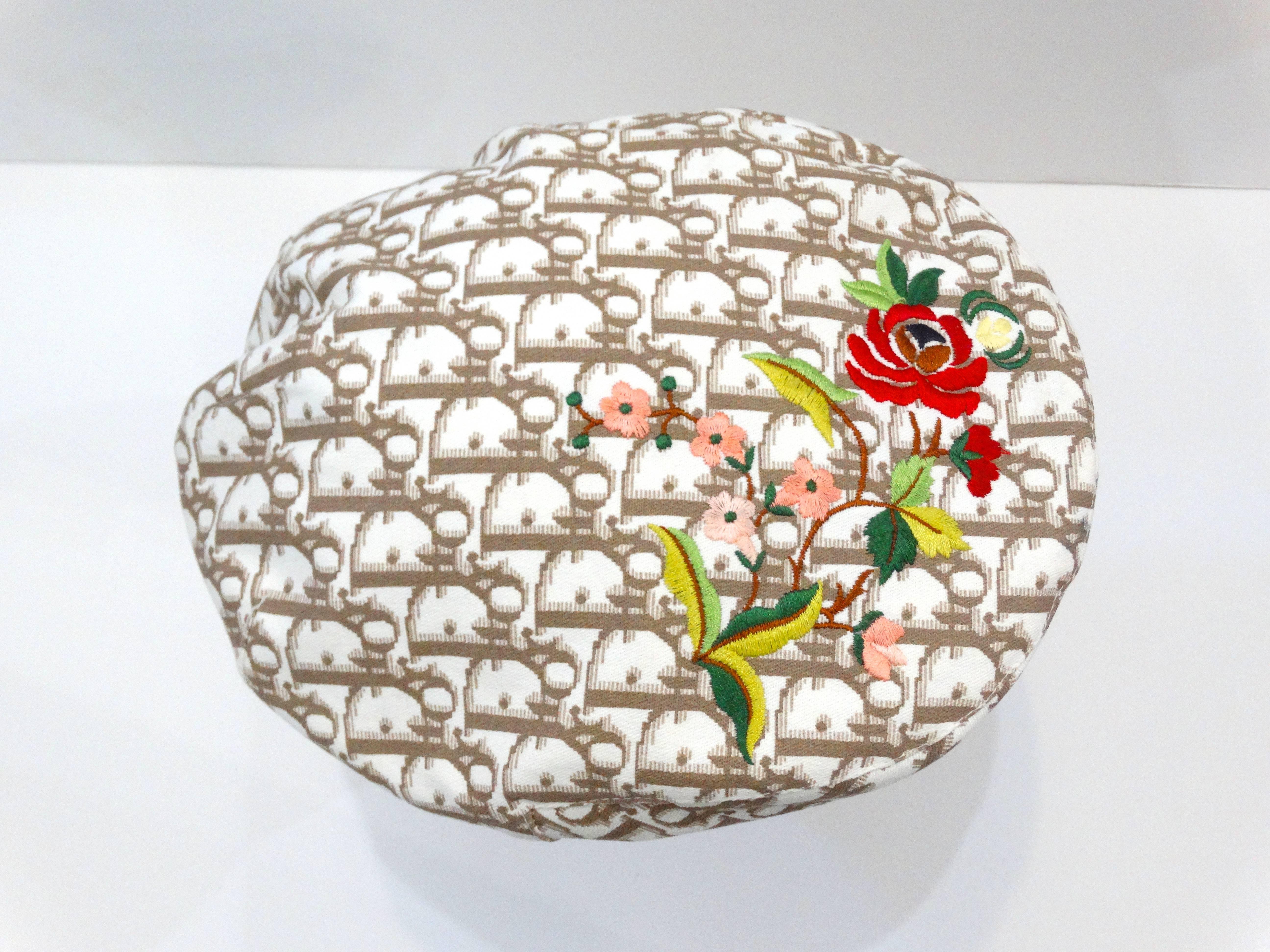 1990s Christian Dior Monogram Newsboy Cap 1